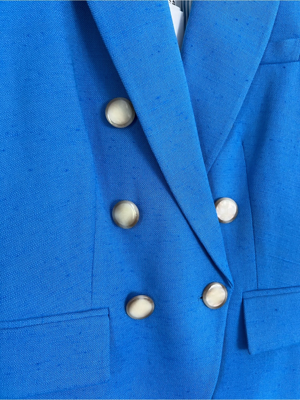 Veronica Beard Azure Blue Miller Dickey Double-Breasted blazer - Picture 10 of 14